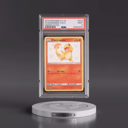 2019 Pokémon Sun & Moon Hidden Fates #SV6 Charmander - Holo (PSA 9 MINT)