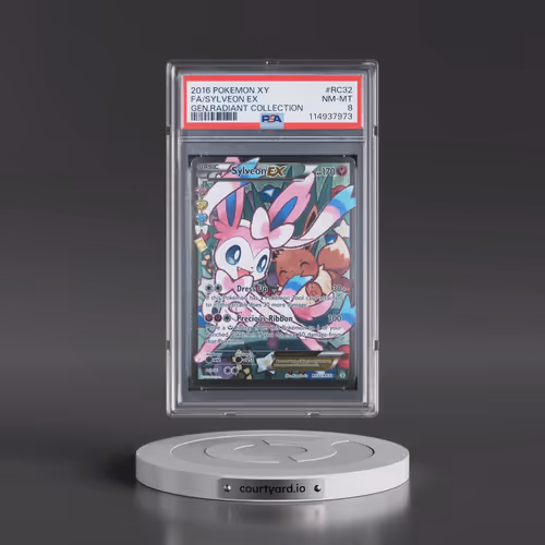 2016 Pokémon XY Generations Radiant Collection #RC32 Sylveon EX - Holo Full Art (PSA 8 NM-MT)