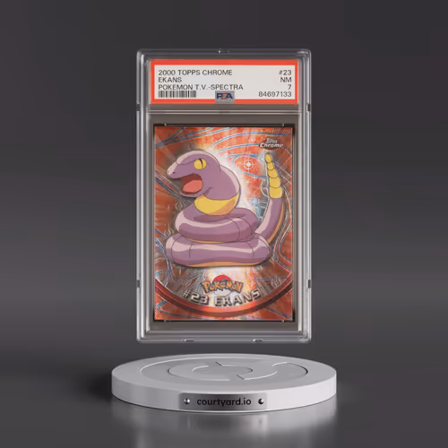 2000 Topps Chrome Pokémon T.V. #23 Ekans - Spectra (PSA 7 NM)