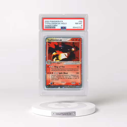 2003 Pokémon EX Sandstorm #99 Typhlosion EX - Holo Holo (PSA 8 NM-MT)