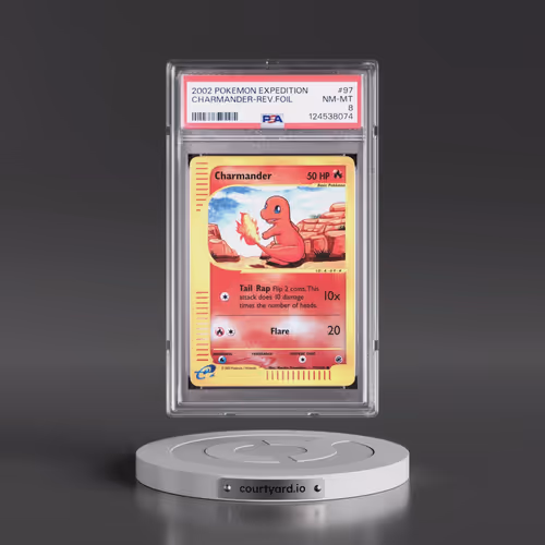 2002 Pokémon Expedition #97 Charmander - Reverse Foil (PSA 8 NM-MT)