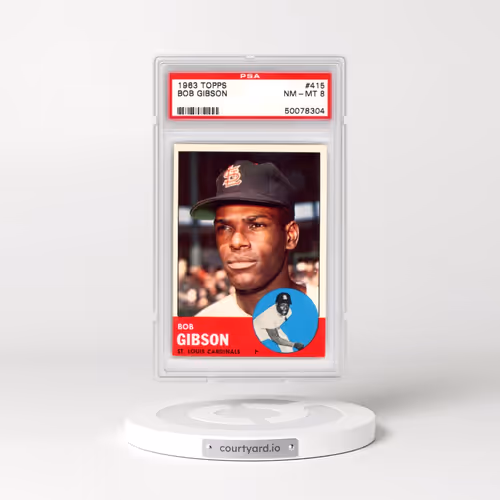 1963 Topps #415 Bob Gibson (PSA 8 NM-MT)