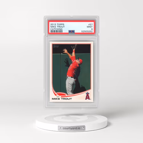 2013 Topps #27 Mike Trout - Catching (PSA 9 MINT)