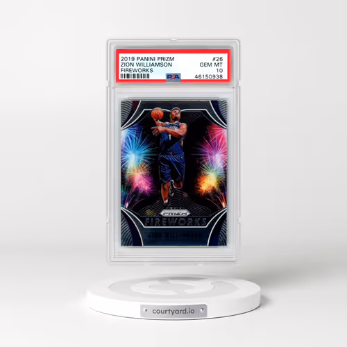 2019 Panini Prizm Fireworks #26 Zion Williamson (PSA 10 GEM MINT)