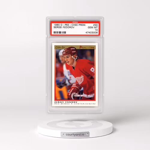 1990 O-Pee-Chee Premier #30 Sergei Fedorov (PSA 10 GEM MINT)