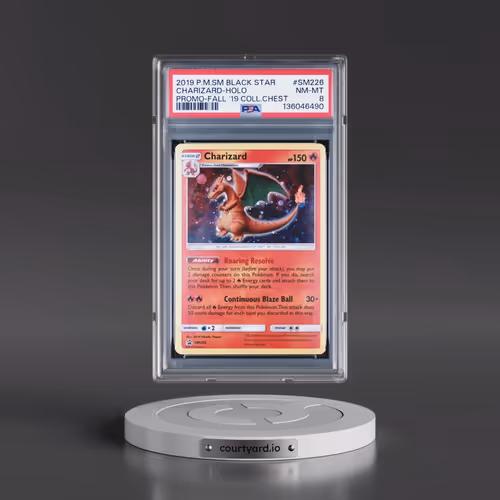 2019 Pokémon SM Black Star Promo #SM226 Charizard - Holo Fall 2019 Collector Chest (PSA 8 NM-MT)