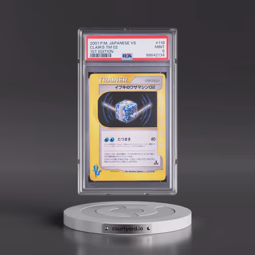 2001 Pokémon VS #118 Clair's TM 02 - 1st Edition (PSA 9 MINT)