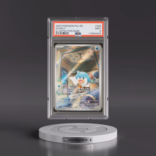2023 Pokémon Pal EN-Paldea Evolved #206 Quaxly - Illustration Rare (PSA 9 MINT)