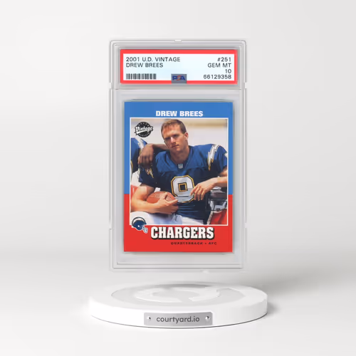 2001 Upper Deck Vintage #251 Drew Brees (PSA 10 GEM MINT)