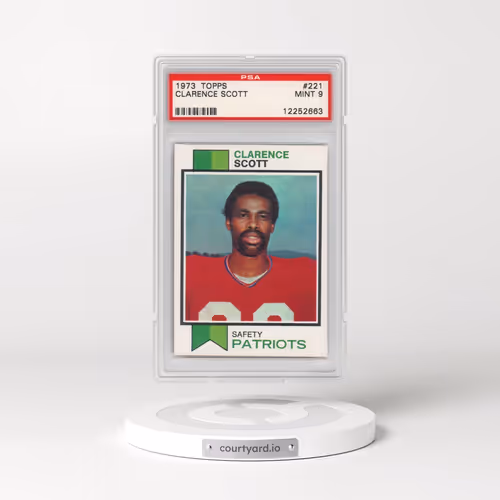 1973 Topps #221 Clarence Scott (PSA 9 MINT)