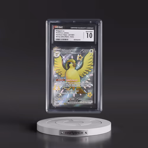 2024 Paldean Fates - PAF EN #221/091 Pidgeot ex - Shiny Ultra Rare Holo (CGC 10 GEM MINT)