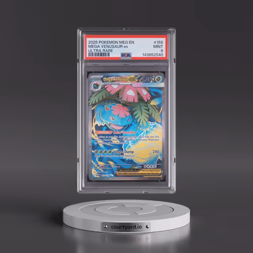 2025 Pokémon Meg EN-Mega Evolution #155 Mega Venusaur EX - Holo Ultra Rare (PSA 9 MINT)