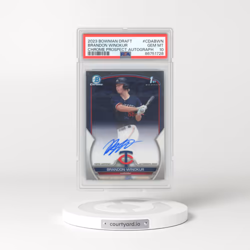 2023 Bowman Draft Chrome Prospect Autograph #CDABWN Brandon Winokur (PSA 10 GEM MINT)