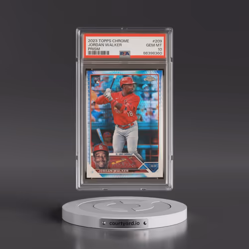 2023 Topps Chrome #209 Jordan Walker - Prism Refractor (PSA 10 GEM MINT)