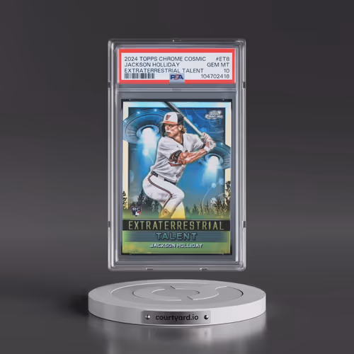 2024 Topps Chrome Cosmic Extraterrestrial Talent #ET8 Jackson Holliday (PSA 10 GEM MINT)