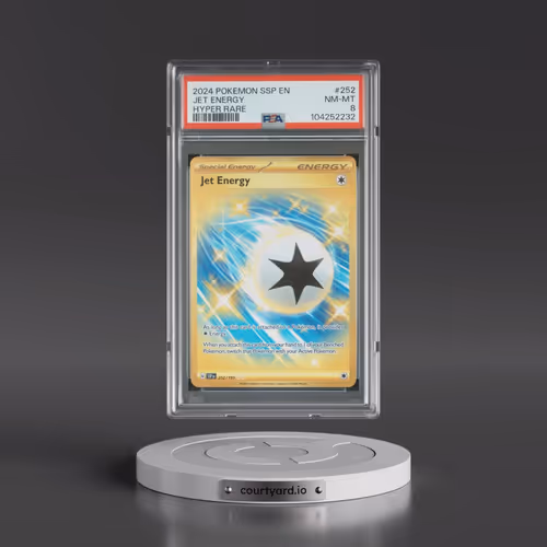 2024 Pokémon Ssp EN-Surging Sparks #252 Jet Energy - Hyper Rare (PSA 8 NM-MT)