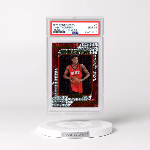 2023 Panini Contenders Rookie of the Year Contenders #5 Amen Thompson (PSA 10 GEM MINT)