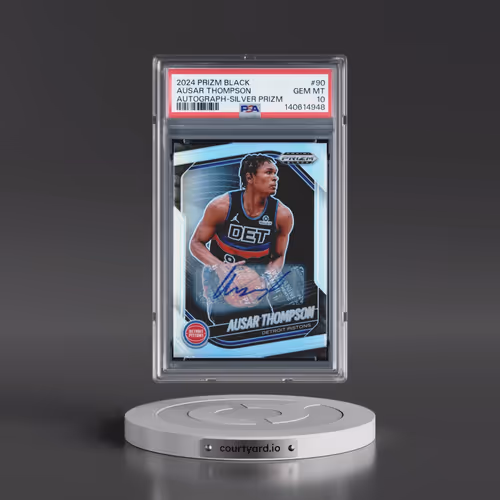 2024 Panini Prizm Black #90 Ausar Thompson - Autograph (PSA 10 GEM MINT)