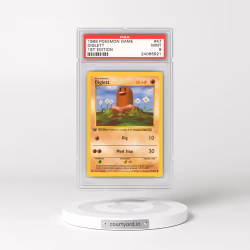 1999 Pokémon Game #47 Diglett - 1st Edition (PSA 9 MINT)
