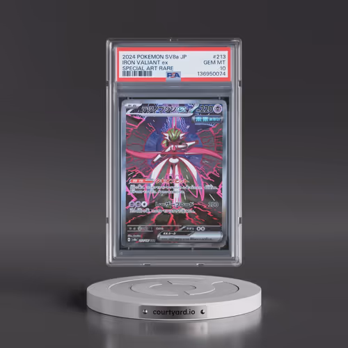 2024 Pokémon Sv8a-Terastal Fest EX #213 Iron Valiant EX - Holo Special Art Rare (PSA 10 GEM MINT)