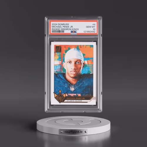 2024 Panini Donruss Rookie Gridiron Kings #4 Michael Penix Jr. (PSA 10 GEM MINT)