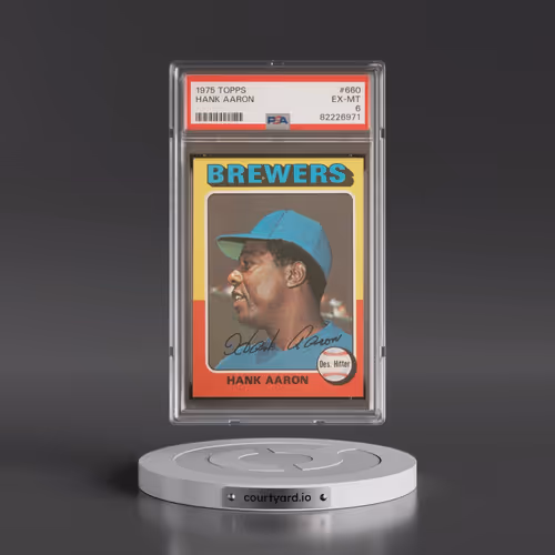1975 Topps #660 Hank Aaron (PSA 6 EX-MT)
