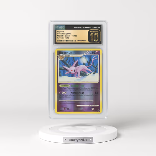 2008 Majestic Dawn #18 Espeon - Reverse Holo (CGC 10 PRISTINE)