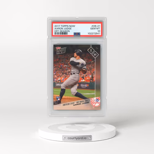 2017 Topps Now Off-Season #OS-21 Aaron Judge (PSA 10 GEM MINT)