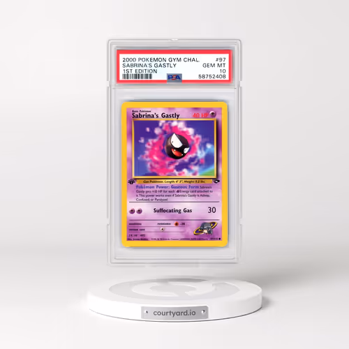2000 Pokémon Gym Challenge #97 Sabrina's Gastly - 1st Edition (PSA 10 GEM MINT)