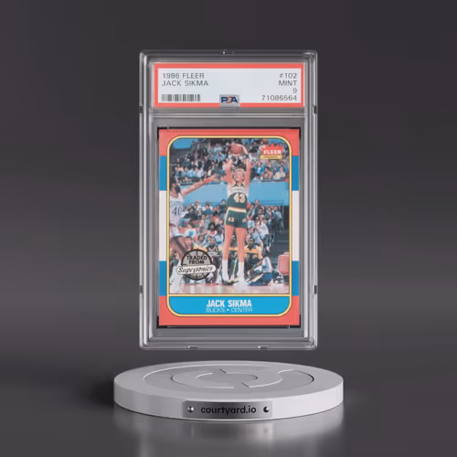 1986 Fleer #102 Jack Sikma (PSA 9 MINT)