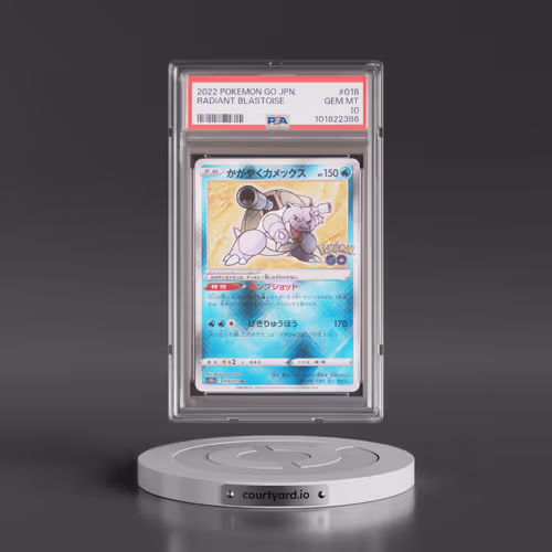 2022 Pokémon Go #018 Radiant Blastoise - Holo (PSA 10 GEM MINT)