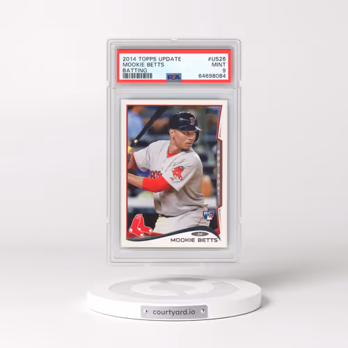 2014 Topps Update #US26 Mookie Betts - Batting (PSA 9 MINT)