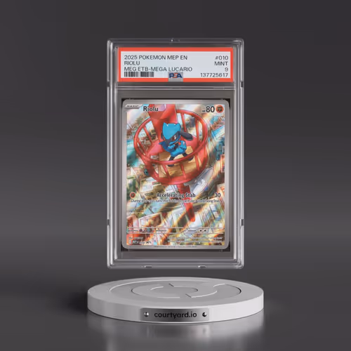 2025 Pokémon Mep EN-Me Black Star Promo #010 Riolu - Mega Evolution Elite Trainer Box-Mega Lucario (