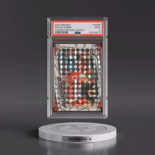 2023 Panini Mosaic Audible Mosaic #ASBP Brock Purdy - White (PSA 9 MINT)