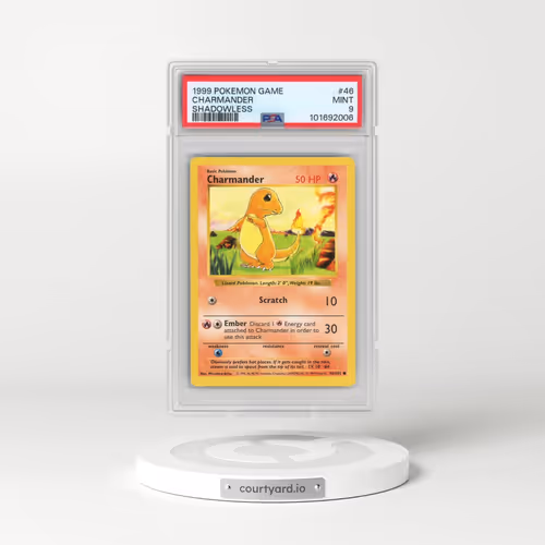 1999 Pokémon Game #46 Charmander - Shadowless (PSA 9 MINT)
