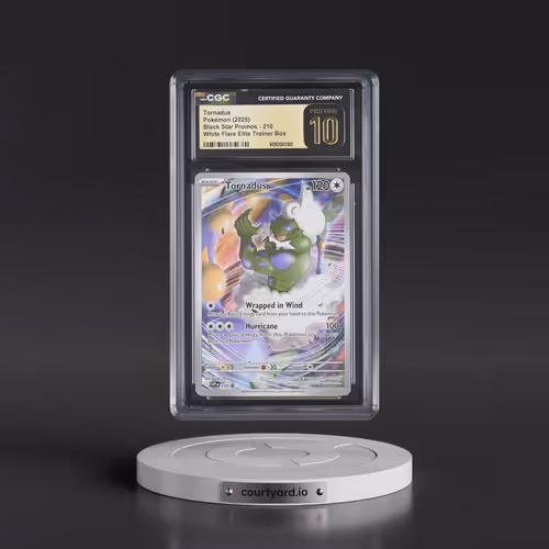 2025 Pokémon Svp EN-SV Black Star Promo #210 Tornadus - White Flare Elite Trainer Box (CGC 10 PRISTI
