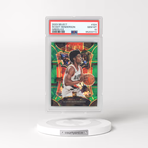 2023 Panini Select #324 Scoot Henderson - Green Ice (PSA 10 GEM MINT)