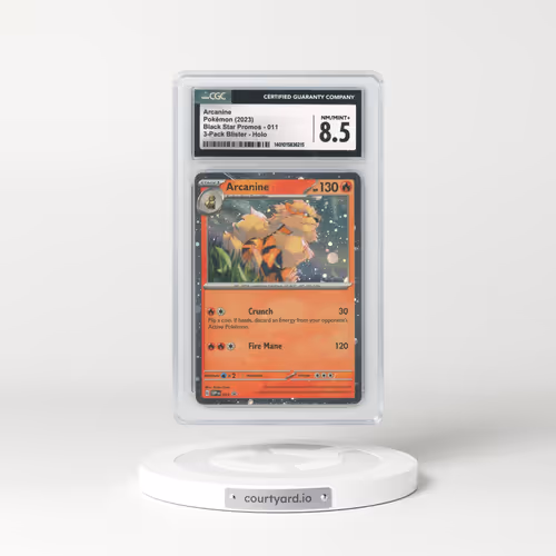 2023 Black Star Promos - Scarlet & Violet SVP EN #011 Arcanine - 3-Pack Blister Holo (CGC 8.5 NM-MT+)