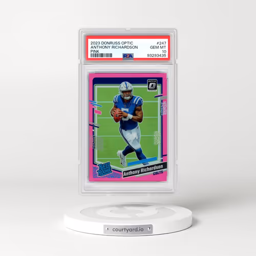 2023 Panini Donruss Optic #247 Anthony Richardson - Pink (PSA 10 GEM MINT)