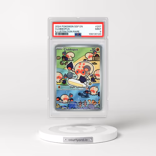 2024 Pokémon Ssp EN-Surging Sparks #207 Clobbopus - Illustration Rare (PSA 9 MINT)