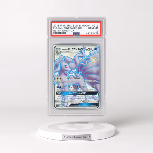 2018 Pokémon Sun & Moon Ultra Shiny GX #213 Alolan Ninetales GX - Holo Full Art (PSA 10 GEM MINT)
