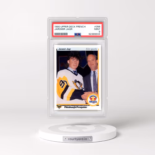 1990 Upper Deck French #356 Jaromir Jagr (PSA 9 MINT)