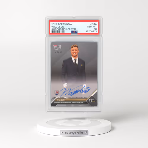 2023 Topps Now #D3A Will Levis - Autograph-Silver (PSA 10 GEM MINT)