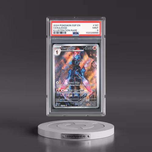 2024 Pokémon Ssp EN-Surging Sparks #197 Ceruledge - Illustration Rare (PSA 9 MINT)