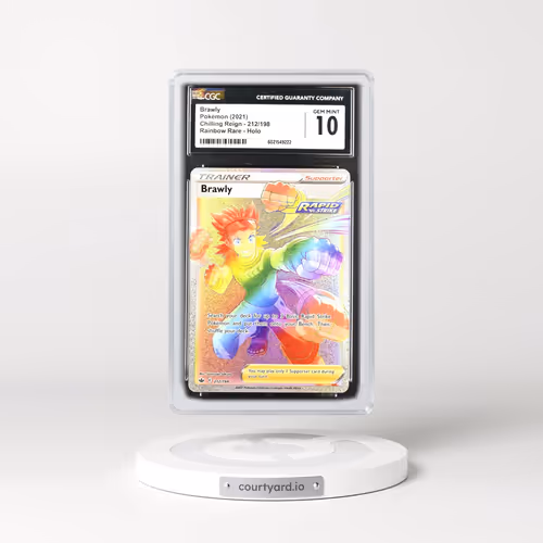 2021 Chilling Reign #212/198 Brawly - Rainbow Holo (CGC 10 GEM MINT)