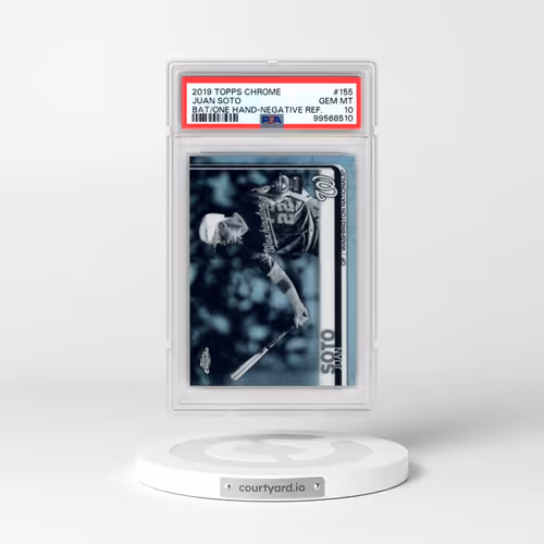2019 Topps Chrome #155 Juan Soto - Bat in One Hand-Negative Refractor (PSA 10 GEM MINT)