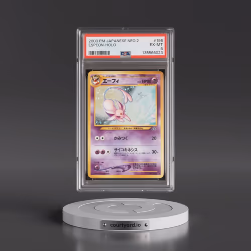 2000 Pokémon Neo 2 #196 Espeon - Holo (PSA 6 EX-MT)