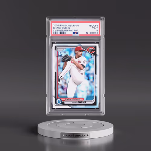 2024 Bowman Draft #BDC55 Chase Burns - Chrome-Refractor (PSA 9 MINT)