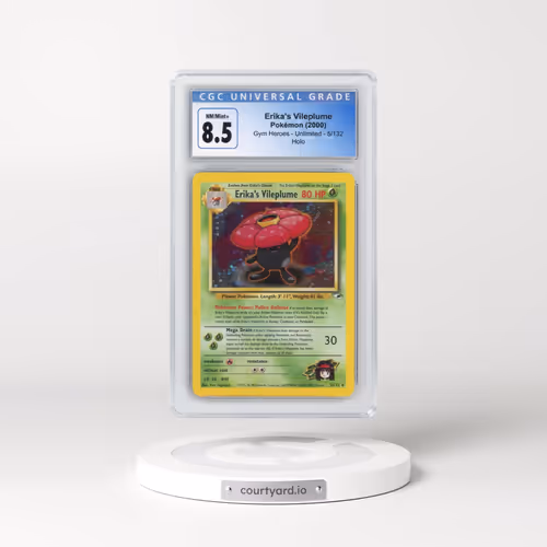 2000 Gym Heroes #5/132 Erika's Vileplume - Holo (CGC 8.5 NM-MT+)
