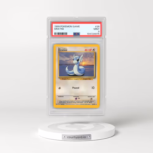 1999 Pokémon Game #26 Dratini (PSA 9 MINT)